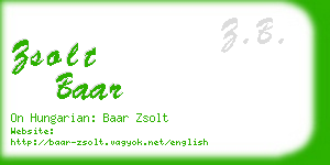 zsolt baar business card